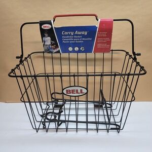 Bell Carry Away Handlebar Bike Basket Black Wire Removable 111738
